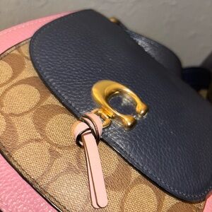 Coach Black and Pink Shoulder Bag